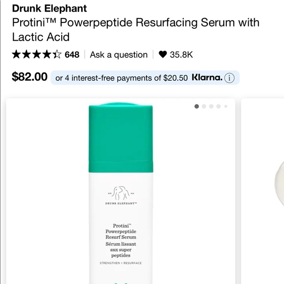 🐘Drunk Elephant🐘 Protini™ Powerpeptide Resurfacing Serum with Lactic Acid - Picture 10 of 10